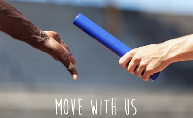 Move with Us baton pass